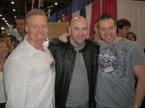 James Villepigue with UFC president Dana White